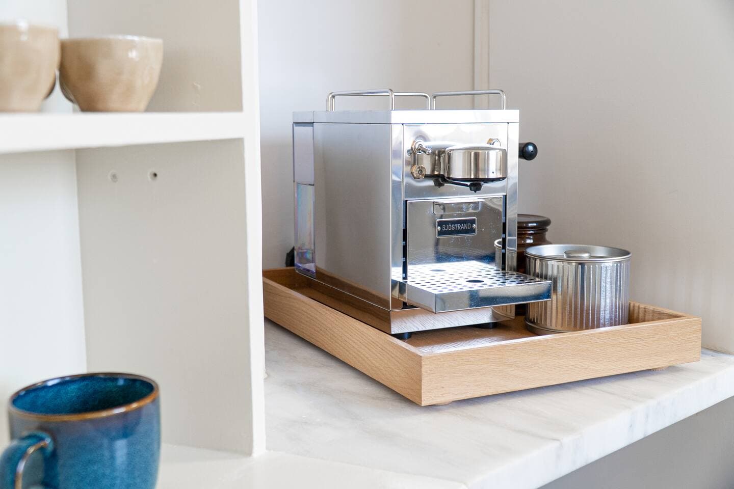 Coin café avec machine à expresso, Praia das Maçãs