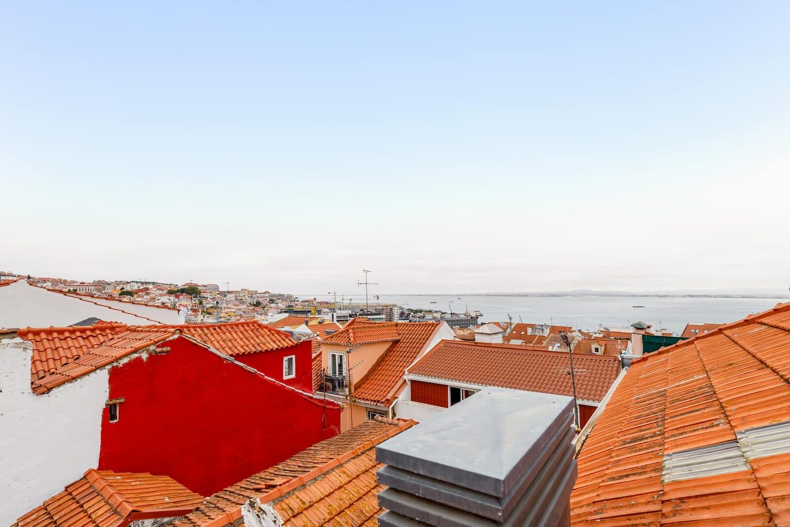 River view over the Santos rooftops