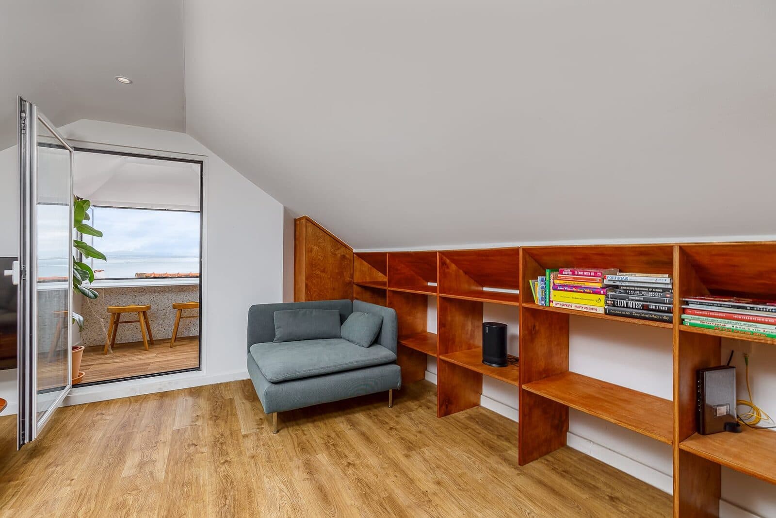 Living room and balcony